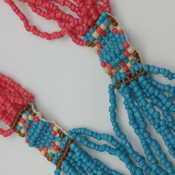 Long Southwest Vistas Beadwork Necklace - Picture 2 of 7